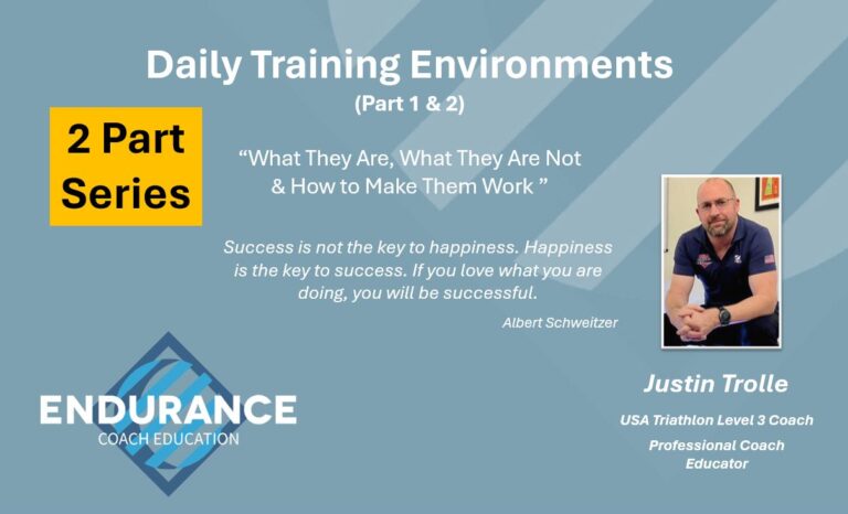 Developing Daily Training Environments – Two Part Series